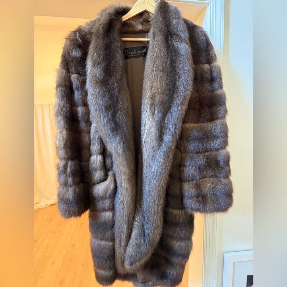 Genuine Sable Fur Coat